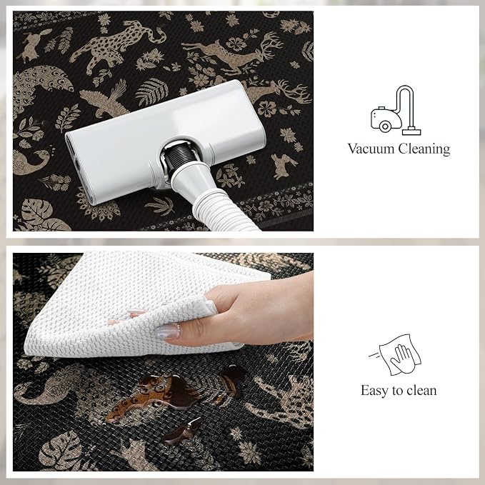 LEEVAN Cushioned Kitchen Mats for Floor 2 Piece, Anti Fatigue Mats for Kitchen - Image 5