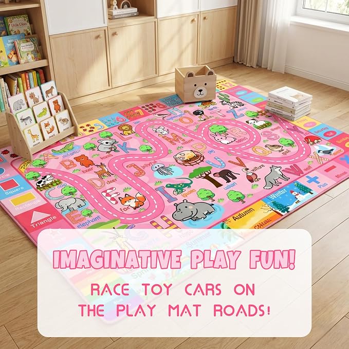 Alphabet Rug for Classroom, Kids Rugs for Playroom 3x5, Educational Area Rug - Image 7