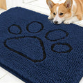 OLANLY Dog Door Mat for Muddy Paws 30x20, Paw Print Design, Absorbs Moisture by OLANLY