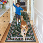 HEBE Washable Hallway Runner Rug 2'x 6' Non Slip Kitchen Rugs Runner, Low Pile - Image 8