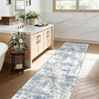 XLUEZ 2.6x8 Runner Rug for Hallway, Washable Modern Abstract Runner Rugs - Image 5