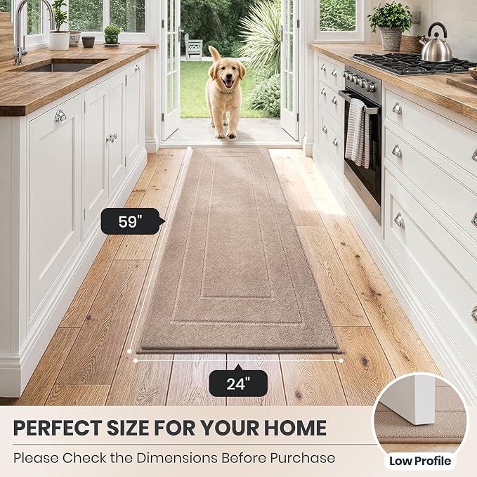 PURRUGS Dirt Trapping Door Mat 24" x 59", Non-Slip/Skid Machine Washable - Image 8