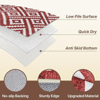 GENIMO Outdoor Rug for Patio Clearance, Waterproof Reversible Christmas Mat - Image 5
