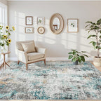 Area Rugs 6x9 Living Room: Large Soft Washable Rug Modern Abstract Anti-Skid - Image 6