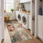 RELEANY Washable Area Rugs 2'x6' Non-Slip Modern Abstract Soft - Image 4