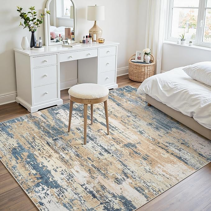 Area Rugs 5x7 Living Room: Large Soft Washable Rug Modern Abstract Anti-Skid - Image 7