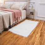 EasyJoy Ultra Soft Fluffy Shaggy Area Rug Faux Fur Rug Chair Cover Seat Pad - Image 3