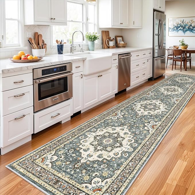 Washable Oriental Hallway Runner Rug - Image 2