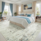 6x9 Area Rugs for Living Room Washable Rug: Anti-Skid Abstract Modern Living - Image 2