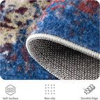 5x7 Area Rugs - Modern Abstract Washable Rug, Ultra Soft Non Slip Low Pile - Image 5