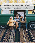 MontVoo Outdoor Rug Carpet Waterproof-Patio Rug Mat 6x9 Reversible RV Outdoor - Image 4