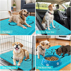 OLANLY Dog Door Mat for Muddy Paws 36x24, Paw Print Design, Absorbs Moisture - Image 7