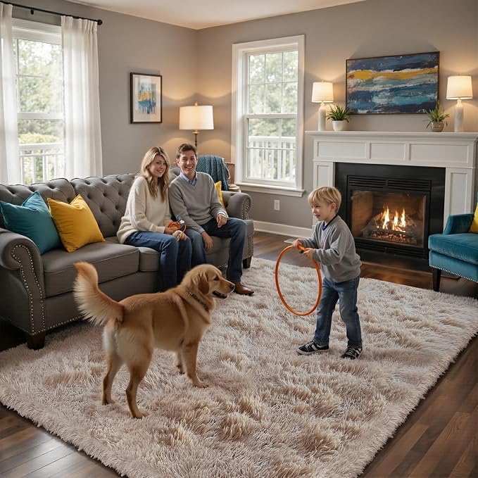 yongyangjuxin Fluffy Rug Shag Area Rug, Super Soft Shag Rugs - Image 5