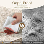 3x8 Washable Neutral Runner Rug Beige Vintage Hallway Kitchen Carpet Non-Slip - Image 5