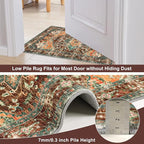 Yamaziot Washable Area Rug, 2x3 Small Entryway Rug Non-Slip Boho Vintage Rug - Image 5