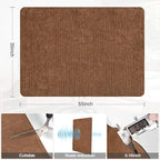 Placoot Desk Chair Mat for Hardwood Floor Corduroy Surface 1/6" Thick 55"x35" - Image 7
