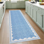 GarveeHome 2.5x8 Runner Rug for Hallway Washable Kitchen Rugs Non Slip Solid by GarveeHome