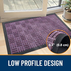 OLANLY Front Door Mat Outside Entrance 35x23, Heavy Duty Sturdy Natural Rubber - Image 4
