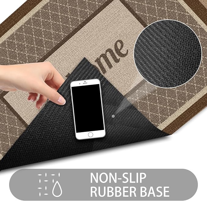 Ultra Thin Door Mat Indoor Entrance, 1/10 in Thin Door Mats - Image 3