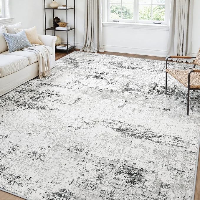 Area Rugs 6x9 Living Room: Large Modern Abstract Washable Rug Soft Anti-Skid by GENTDRIZZ