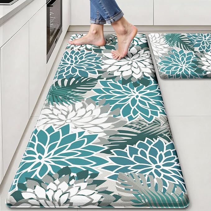 Arenarug Kitchen Mats for Floor 2PCS Cushioned Anti Fatigue Kitchen Mats by ArenaRug
