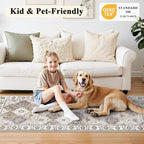 HEBE Washable Hallway Runner Rug 2'x 5' Non Slip Kitchen Rugs Runner, Low Pile - Image 7