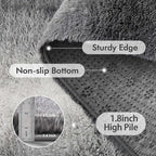 Area Rugs for Living Room, Tie-Dyed 5x7 Feet Soft Fluffy Shagg Plush Rug High - Image 5