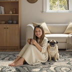 DCX Washable 3x5 Snake Rug, Soft Low Pile Carpet, Kid & Pet Friendly - Image 3