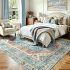 Lofus Vintage Living Room Rugs 8x10, Soft Machine Washable Area Rug - Image 2