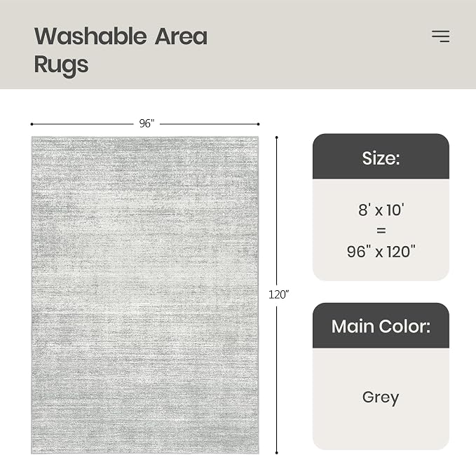 Valenrug Washable Rug 8x10 - Image 2