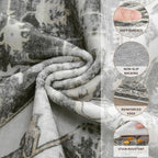 6x9 Area Rugs for Living Room, Washable Non Slip Vintage Distressed Stain - Image 3