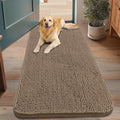 Smiry Dog Door Mat for Muddy Paws 48x30, Absorbent Dirt Trapper, Non-Slip by Smiry