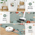 Green Runner Rug, 3x10 Washable Rug Runners - Image 3