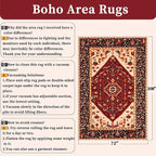 SERISSA 6x9 Area Rugs for Living Room, Large Washable Non-Slip Boho Rug - Image 2