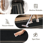 LIVEBOX Scalloped Easy Jute 2x3 Front Door Mat Black Kitchen Rug, Washable - Image 7