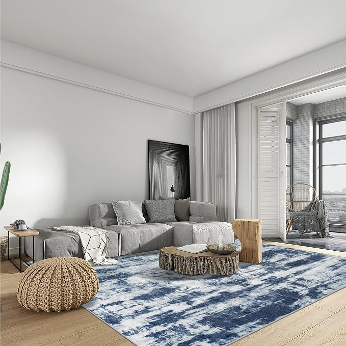 8x10 Area Rugs Washable Rug: Modern Abstract Living Room Rug Soft Anti-Skid - Image 3