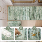 KIMODE Kitchen Mats Cushioned Anti Fatigue, Abstract Kitchen Rugs Sets of 2 - Image 6