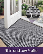 DEXI Ultra Thin Door Mat Indoor Entrance 32x48, Non Slip Rubber Backed Entryway - Image 4