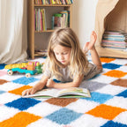 Checkered Rugs for Living Room Bedroom, 5x7 Area Rugs for Living Room, Modern - Image 7