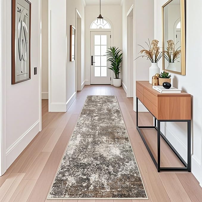 2x10 Washable Hallway Runner Rug – Non-Slip Stain-Resistant Low-Pile Long - Image 3