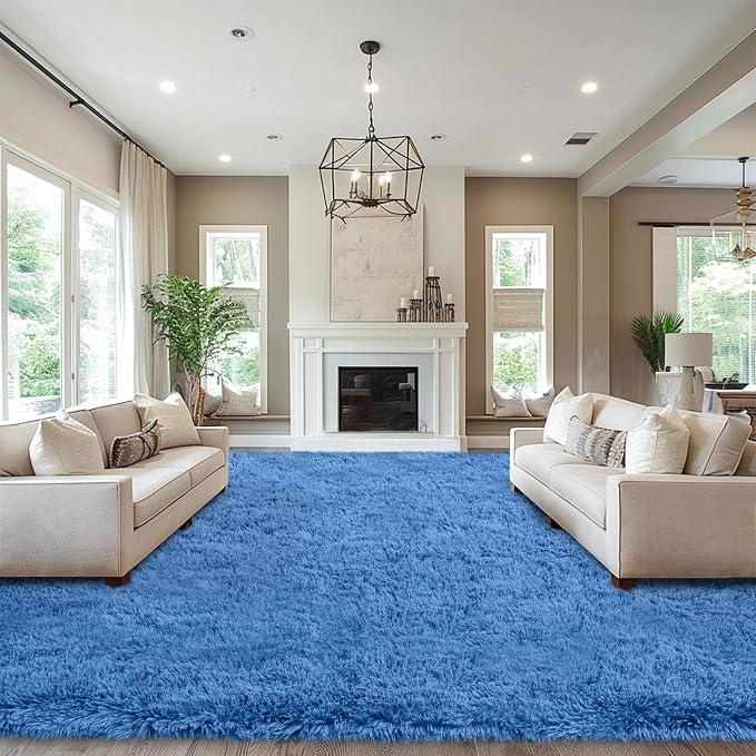Mugorn Area Rugs 9x12 Living Room, Soft Carpet Shag Kids Room Rug, Non-Slip - Image 7