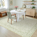 Light Green Nursery Rug Boy Girl 6x9 Area Rugs Washable Non Slip Low Pile Soft - Image 8