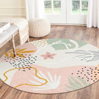 Lahome Pink Round Rug 7Ft - Image 6