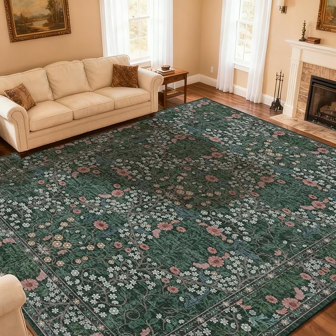 Area Rug for Living Room, 10x12 Large Washable Rugs for Dining Room, Non Slip - Image 2