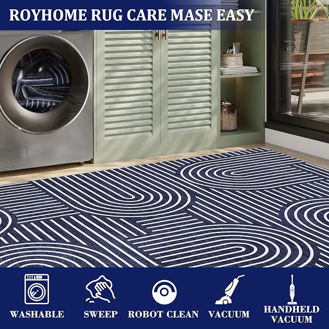 ROYHOME Modern Rug 2.5x8 Runners - Image 7