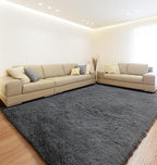 ONASAR Grey Area Rugs 9x12 Living Room, Soft Plush Thick Shaggy Big Floor Carpet - Image 5