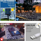 Lighted Outdoor Rug 8x10 ft, Solar Powered Patio Rug - Image 6