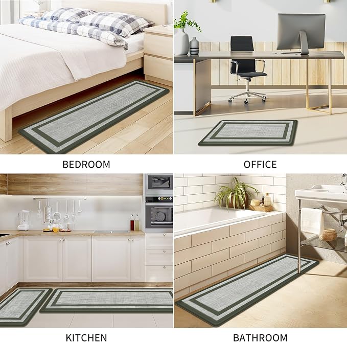 Mattitude Kitchen Mats Set of 2 Cushioned Rugs Anti-Fatigue Mats - Image 7