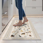 Dog Runner Rug for Entryway, 2x5 Washable Kitchen Mat Ultra-Thin Soft, Non-Slip by WelcometoBabovid