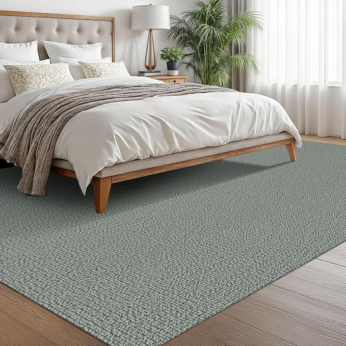 EARTHALL Washable Area Rugs 6x9 Ft Non Slip Living Room Rugs Cotton Rubber - Image 5